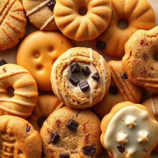 Image of various cookies representing the concept of a cookies policy.